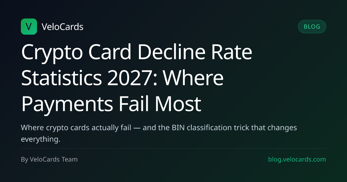 Crypto Card Decline Rate Statistics 2027: Where Payments Fail Most