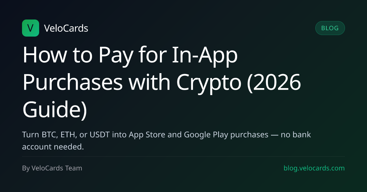 How to Pay for In-App Purchases with Crypto (2026 Guide)