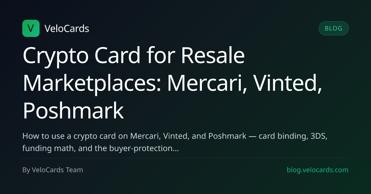 Crypto Card for Resale Marketplaces: Mercari, Vinted, Poshmark